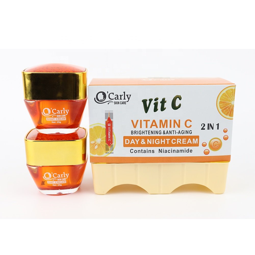 OEM Customize Products Skin Whitening Facial Day Cream Organic Vitamin C Face Cream Anti Acne Dark Spot Pimple Removing Cream