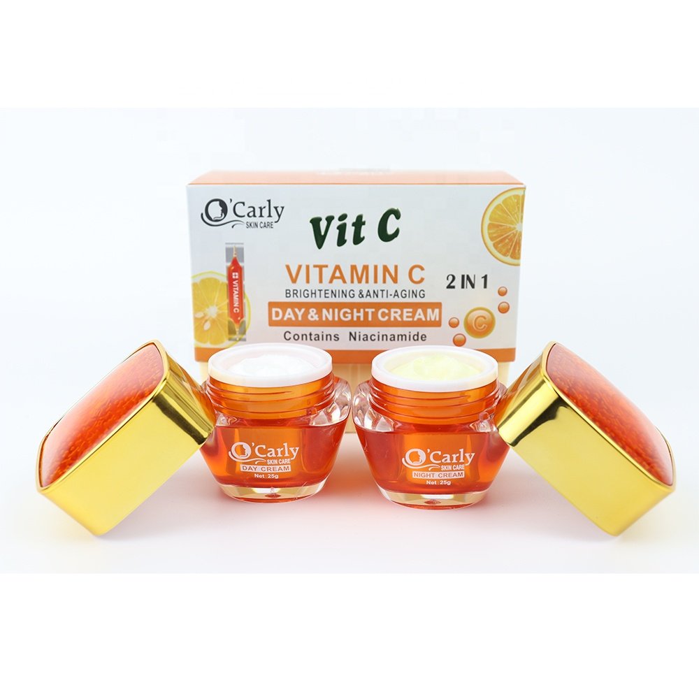 OEM Customize Products Skin Whitening Facial Day Cream Organic Vitamin C Face Cream Anti Acne Dark Spot Pimple Removing Cream