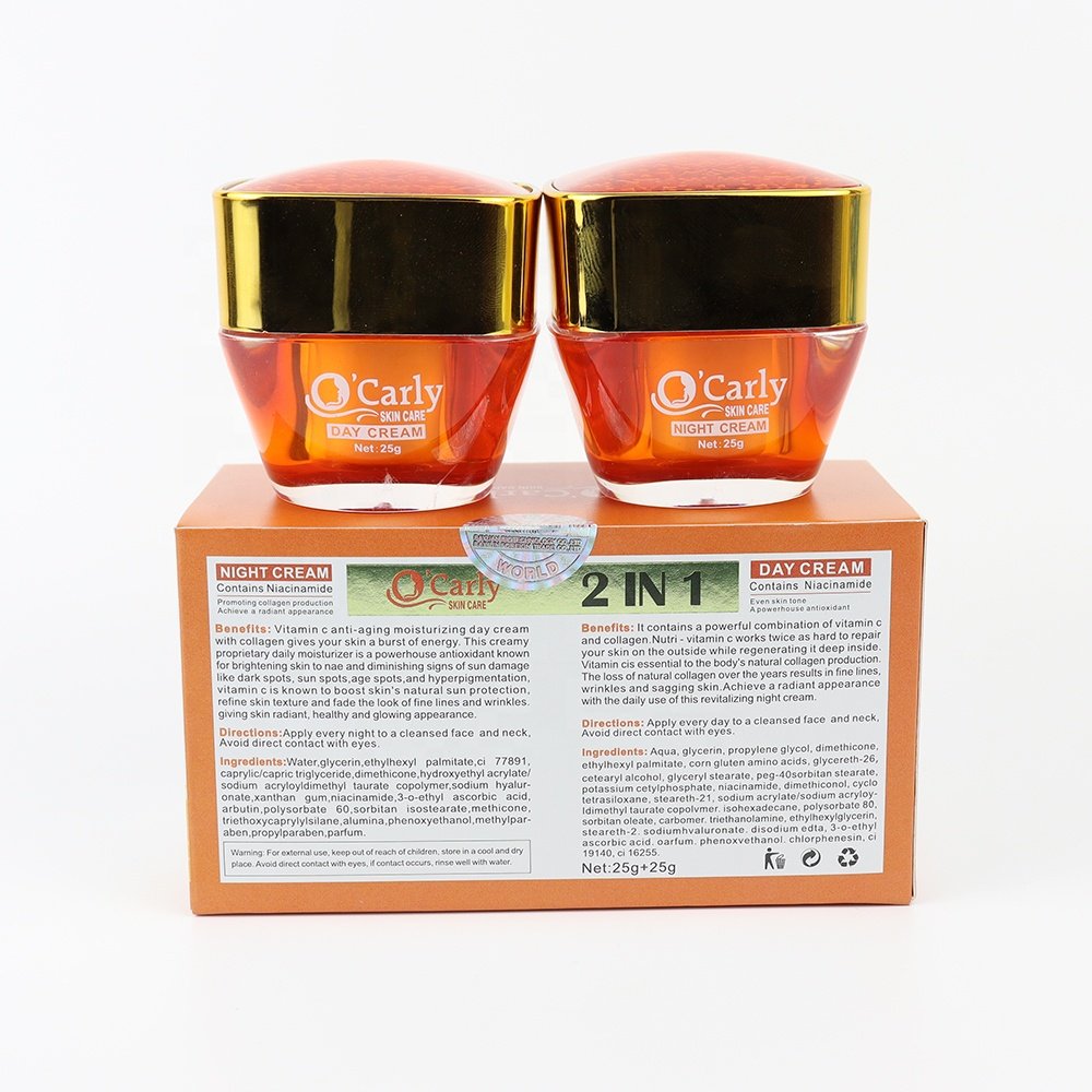 OEM Customize Products Skin Whitening Facial Day Cream Organic Vitamin C Face Cream Anti Acne Dark Spot Pimple Removing Cream