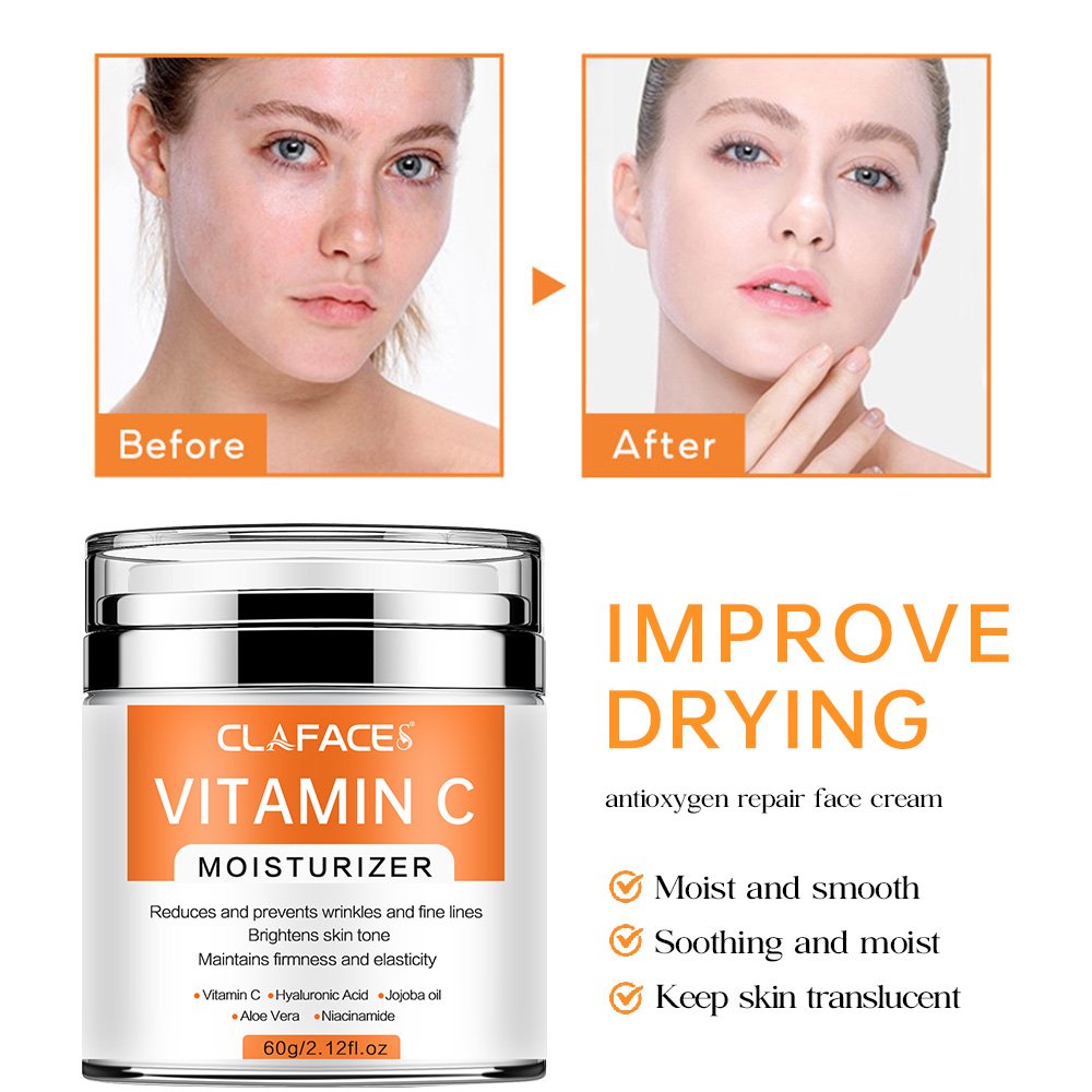 Organic Whitening Skin Rejuvenation VC Cream Moisturizing Anti Aging Vitamin C Face Cream