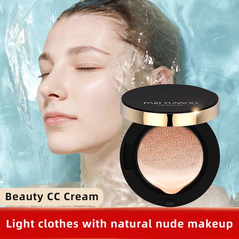 2023 New Long Term Moisturizing Lightweight Breathable Skin Brightening Sunscreen Air Cushion Cc Cream Liquid Foundation