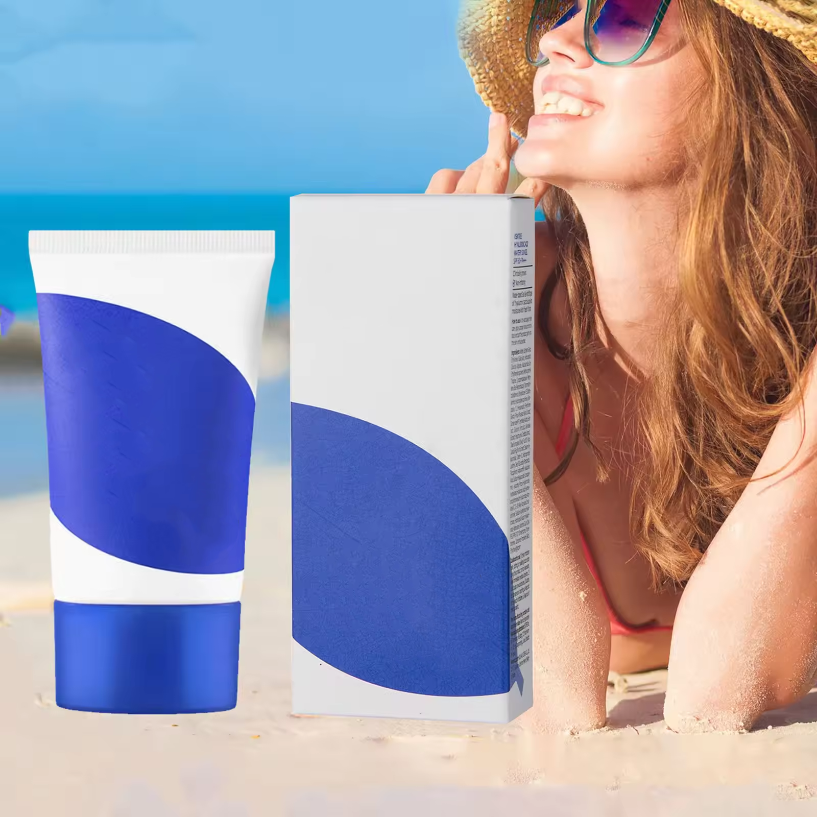 Hyaluronic acid sunscreen face cream Whitening and Sunscreen SPF 50+ UV camera sunscreen gel