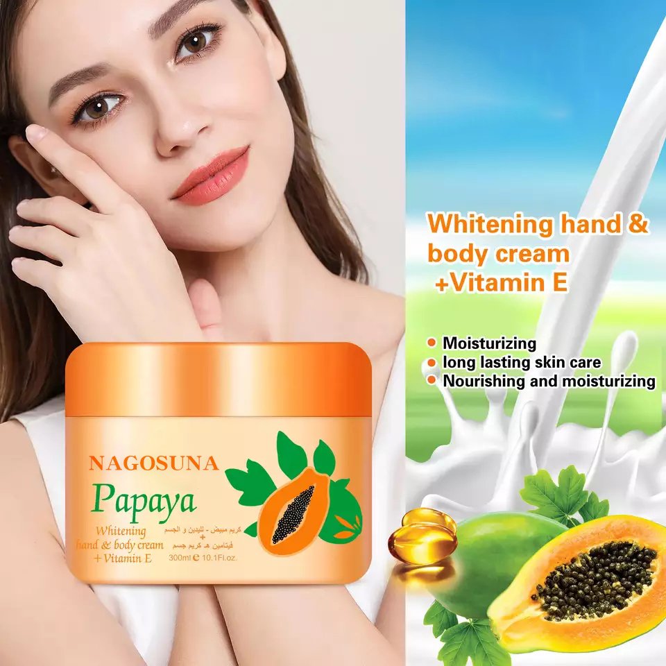 Hot sale hand body face whitening moisturizing cream for the face anti aging cream and wrinkles face cream papaya VE women