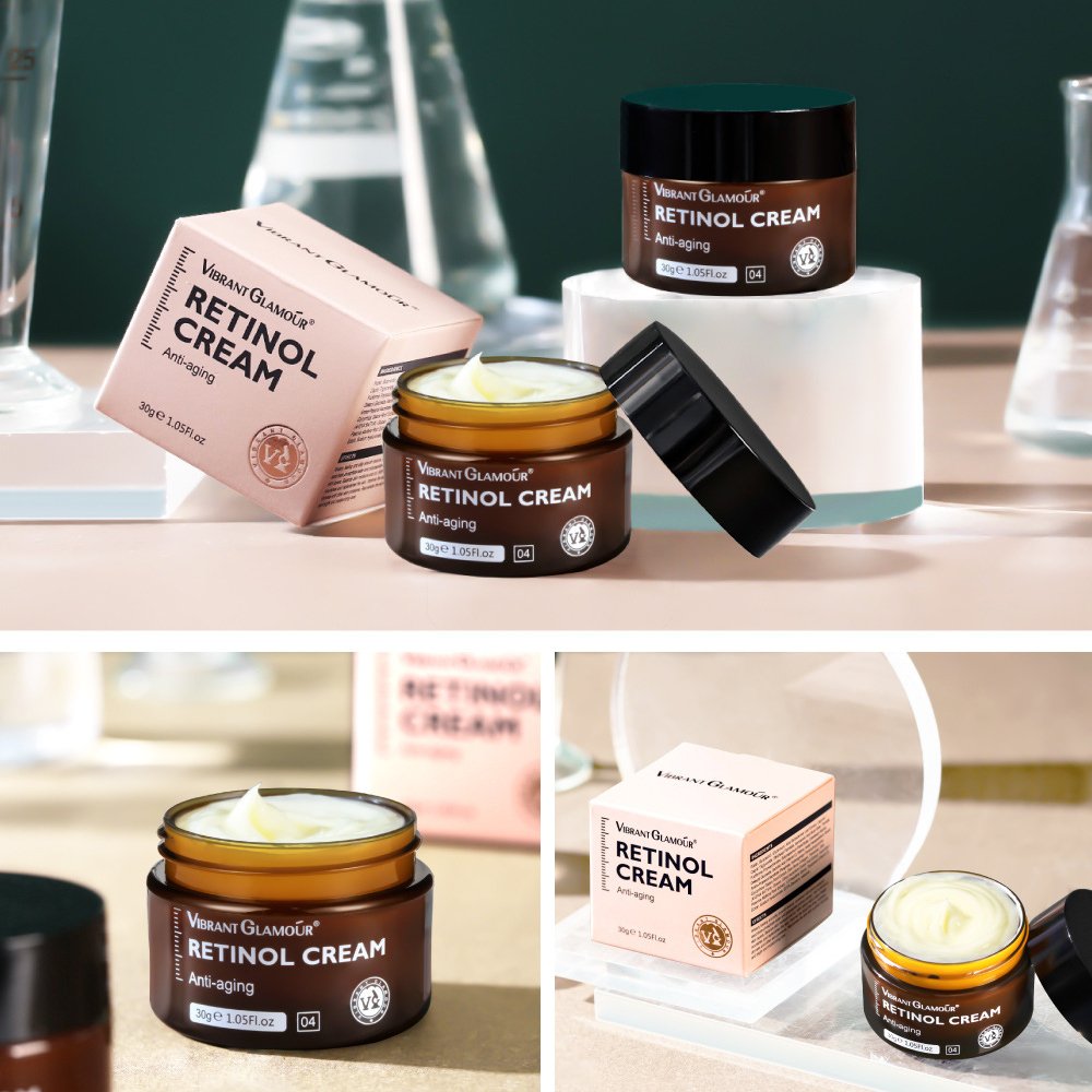 VIBRANT GLAMOUR Retinol Face Cream Anti-Aging Remove Wrinkle Firming Lifting Whitening Brightening Moisturizing Retinol Cream