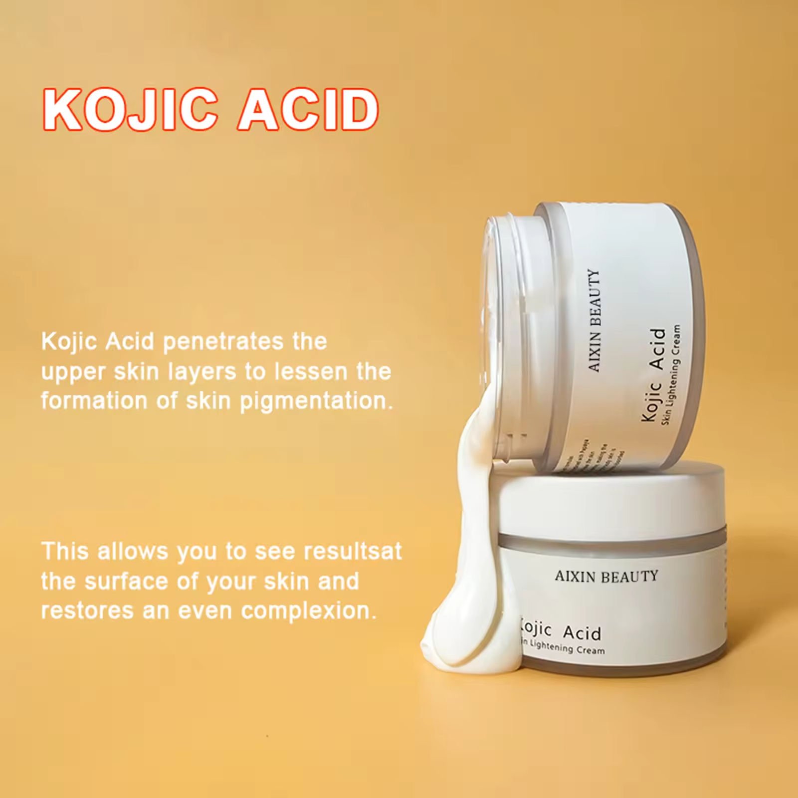 SharkBaby Private Label Kojic Acid Face Cream for Pigmentation Adults Face Female Whitening & Lightening Glowing & Youthful Skin