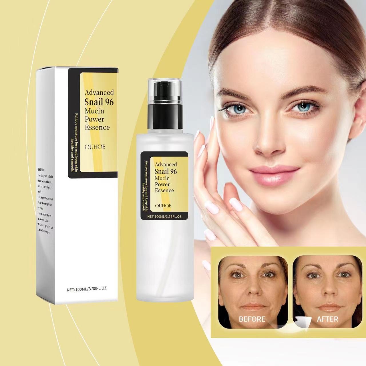 2024 High quality Face Anti-aging Skin Care snail Essence Cream 100ml Original Advanced Snail 96 Mucin Power Essence