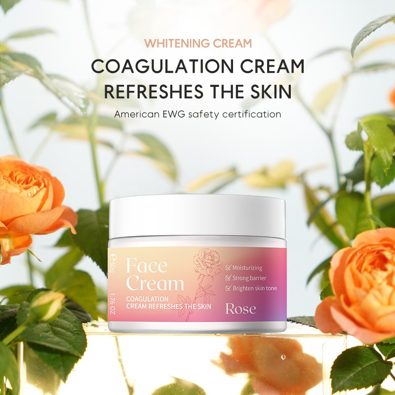 Luxury Skincare Face Moisturizer Cream Day Night Skin Active 3-in-1 Face Moisturizer Whitening Rose Essential Oil Lotion Cream