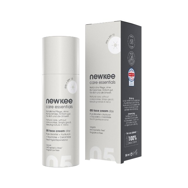 Made In Germany Newkee Care Essentials Moisturizing Face Cream With Squalane And Ceramide For Day Use