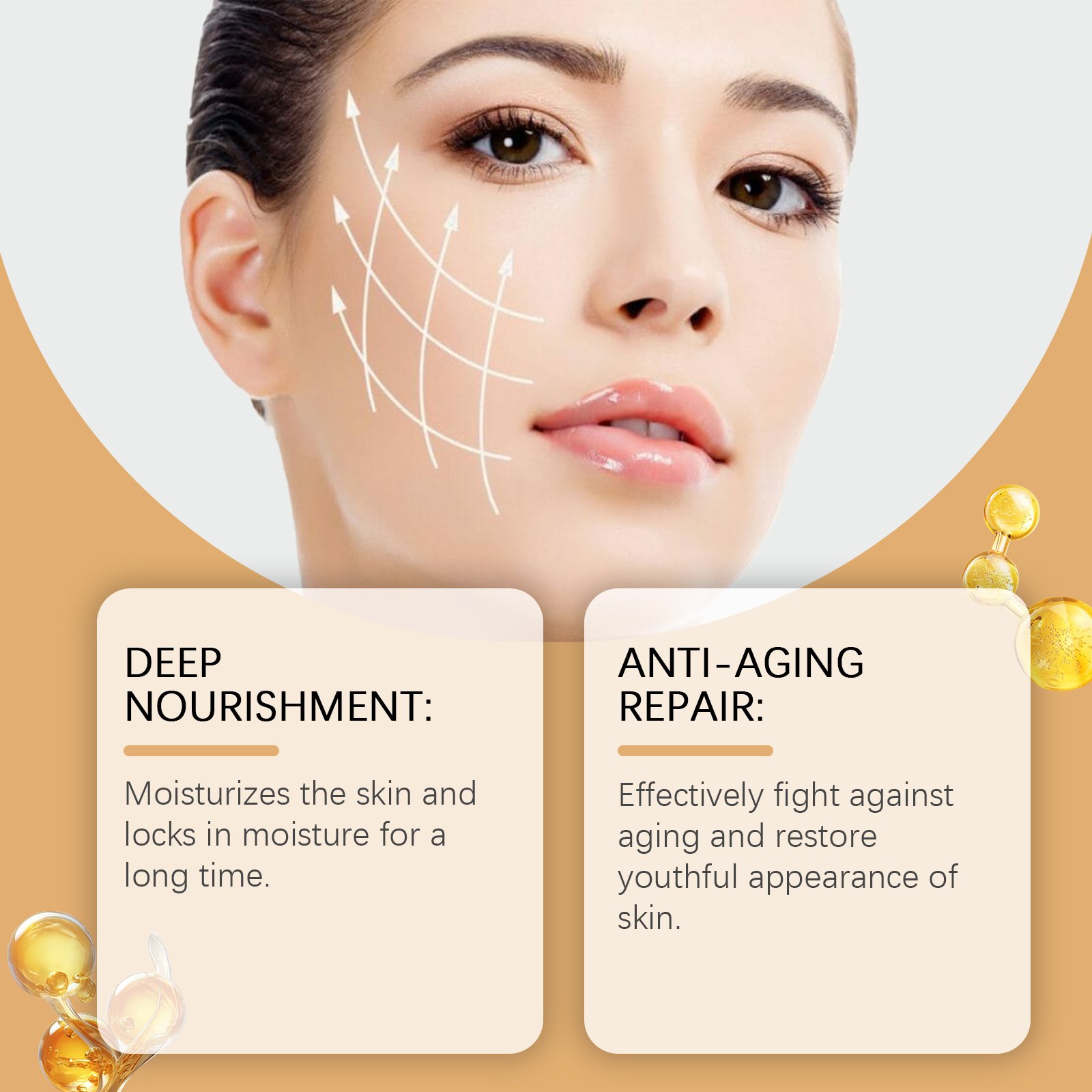 Wholesale Private Label Retinol Wrinkle Facial Cream Anti-aging Retinol Face Cream Moisturize VC Repair Cream