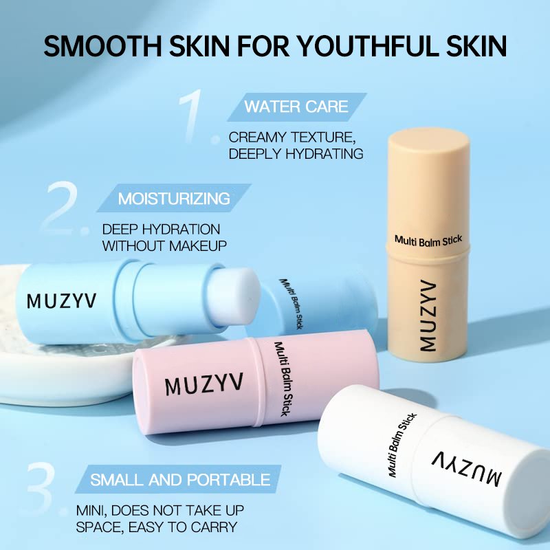 Multi Balm Moisturizing Cream Soothing Hydrating Face Moisturizer Stick for Dry Sensitive Normal Skin