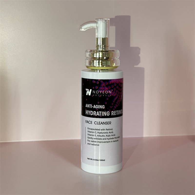 Private Label Retinol face Wash Cleanser Anti Aging Deep Cleansing Vitamin Skin Care Set
