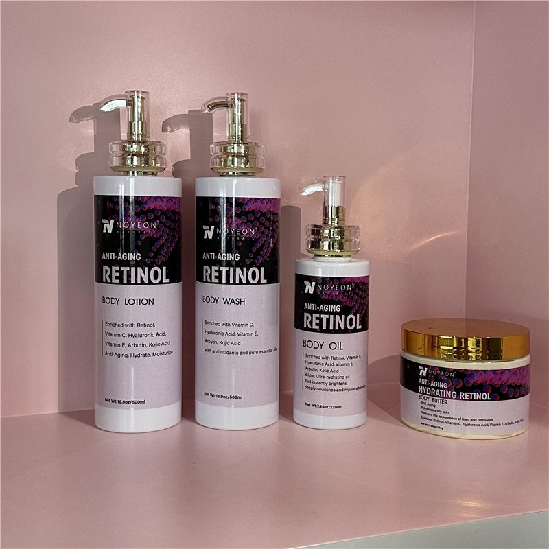 Private Label Retinol face Wash Cleanser Anti Aging Deep Cleansing Vitamin Skin Care Set