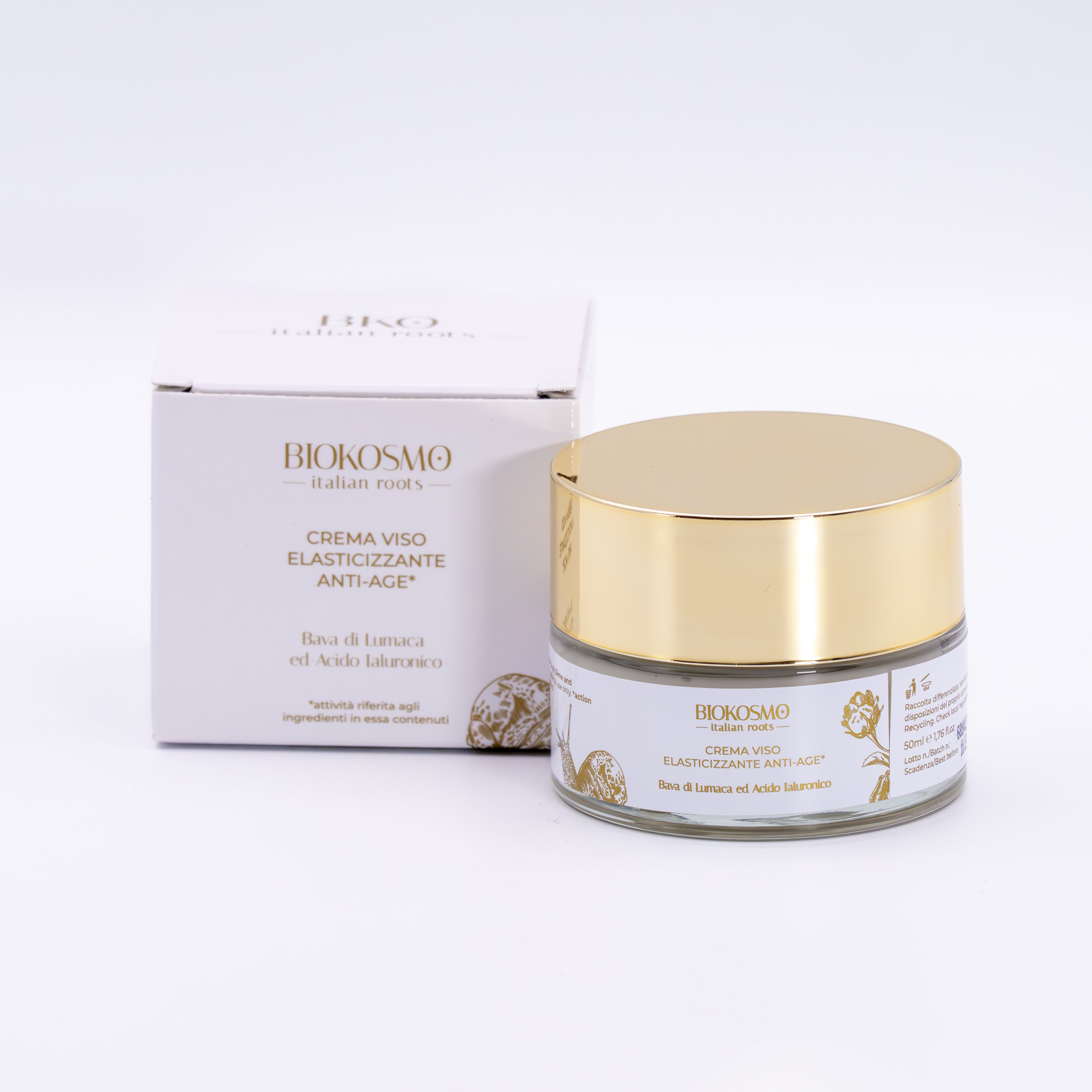 Luxury Italian Bio Snail Slime Face Cream - 50ml - Ideal for Firming and Age-Defying Skincare