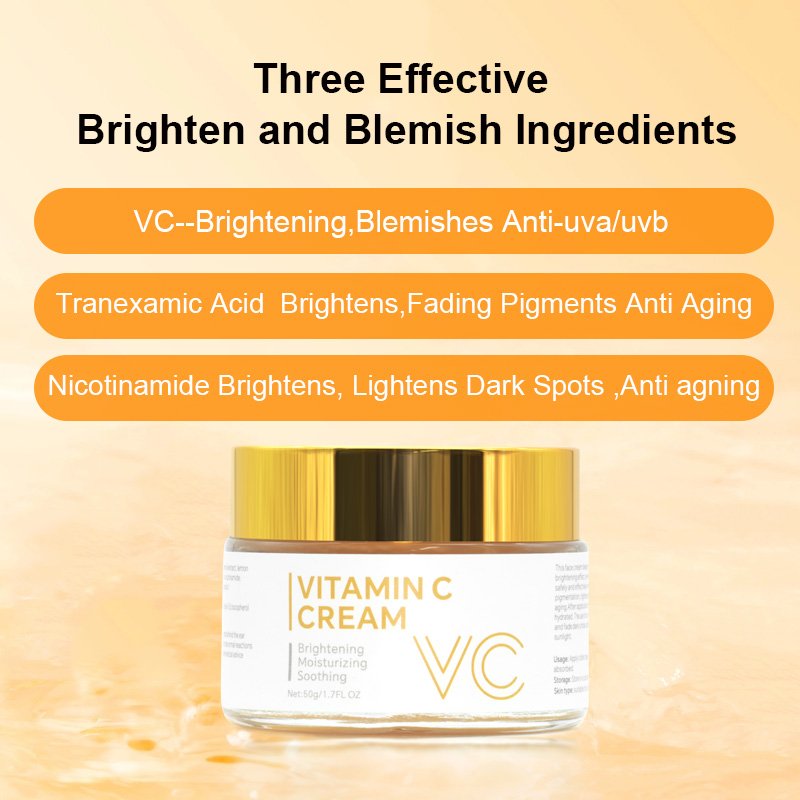 Natural Organic Moisturizing Wrinkle Skin Care Beauty Products Brightening Lightening Lotion Moisturizer Vitamin C Face Cream