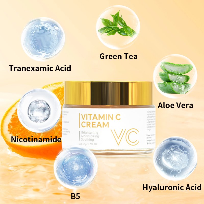 Natural Organic Moisturizing Wrinkle Skin Care Beauty Products Brightening Lightening Lotion Moisturizer Vitamin C Face Cream
