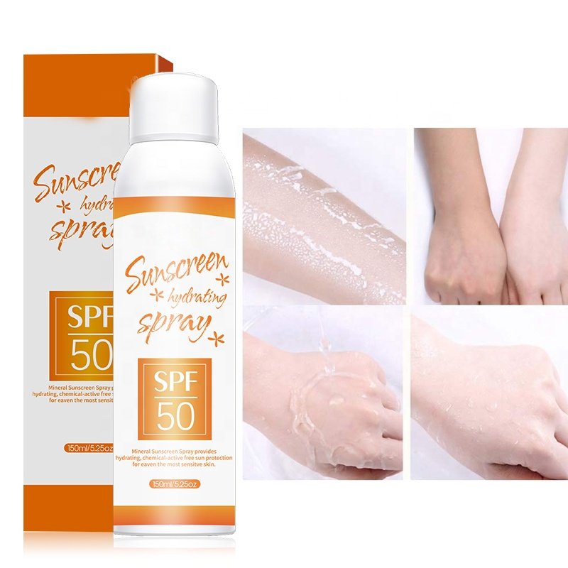 Oem Long-Lasting Waterproof Breathable Spf 60 Sunscreen Face Sunscreen Spray