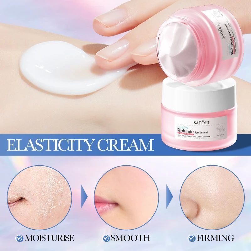 SADOER Private Label Nicotinamide Skin Whitening Brightening Face Cream Freckle Removing Repair Cream Skin Care Products