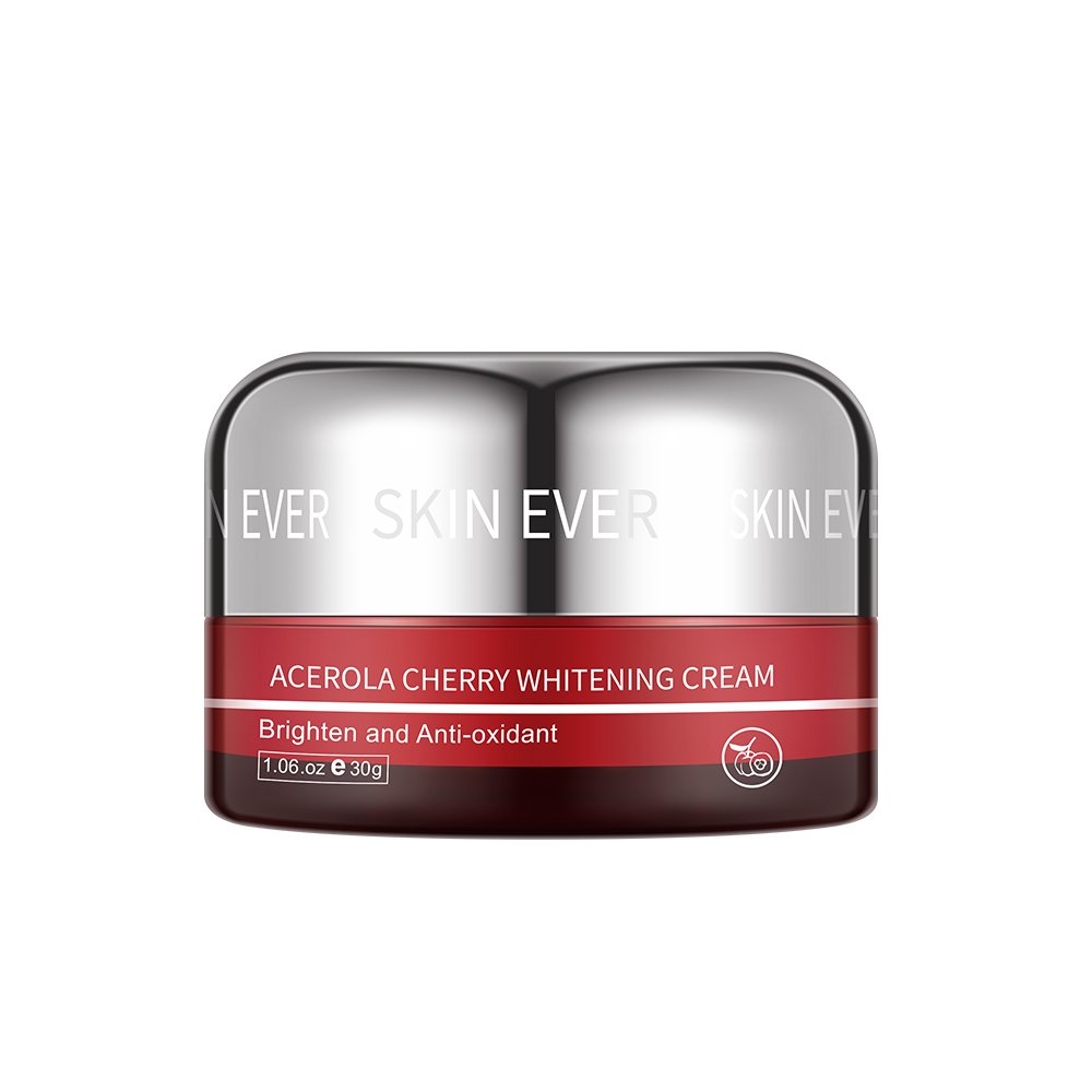 SKINEVER Organic Acerola Cherry Whitening Cream with Niacinamide Vitamin Collagen Glycerin Aqua Skin Care Set Face Cream