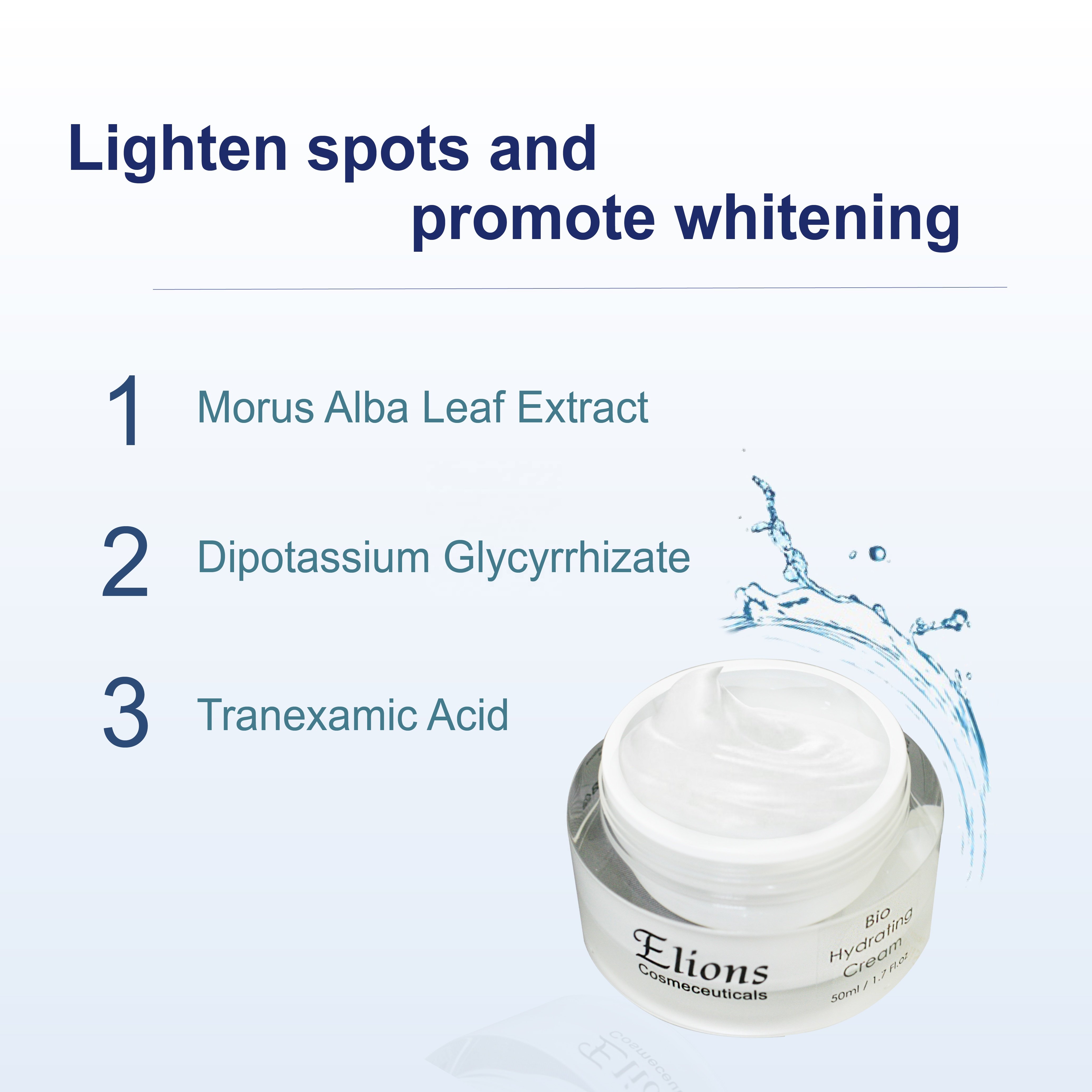 Whitening Face Cream & Lotion Water-Based for Reduced Melanin Pigment Skin Care