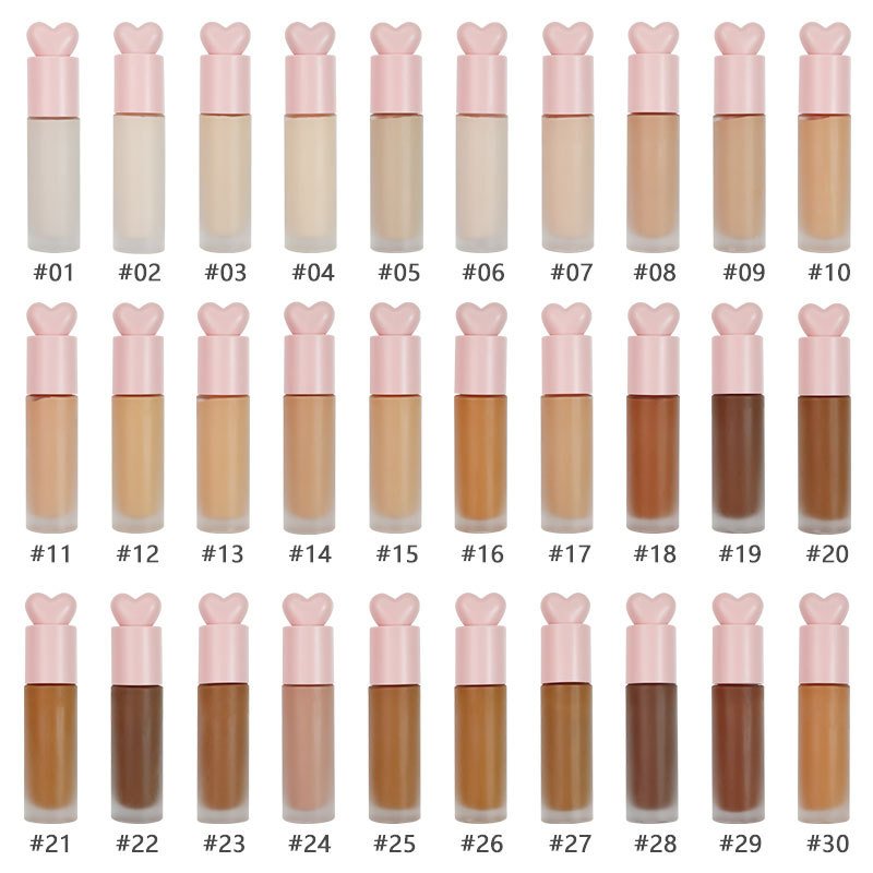 Private Labelset Box Gel Female Waterproof Matte Face Foundation Custom Logo Makeup Base Accept Logo Full Coverage Waterproof
