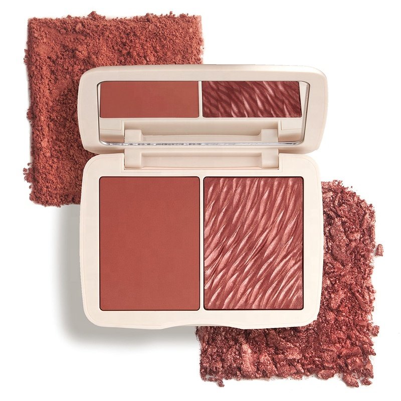 Custom Professional Blush Highlighter Blusher Palette Private Label Matte Shimmer Powder and Cream Blush Palette