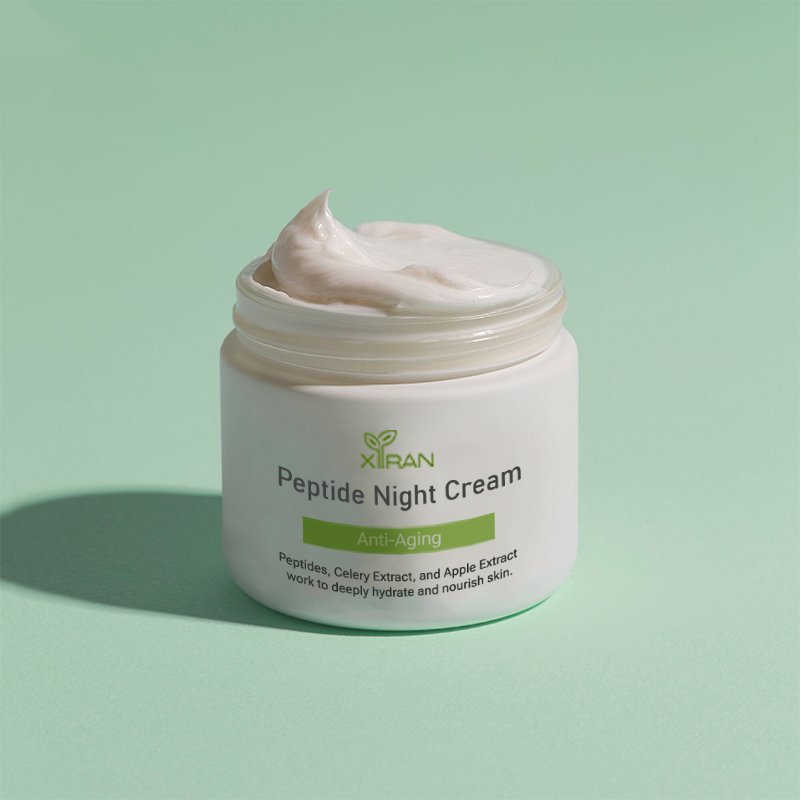 Private Label Natural Peptide Sleeping Face Cream Cruelty-free Vegan Collagen Peptides Anti-Aging Anti-Wrinkle Face Cream