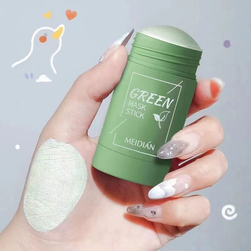 Wholesale Private Label Facial Care Matcha Green Mask Stick Purifying Green Musk Stick Deep Moisturizing Shrink Pores Blackhead
