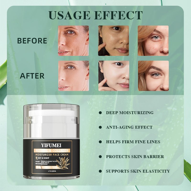 Private Label Day & Night Beauty Best Whitening Cream For Face Glow Age Anti Wrinkle Retinol Collagen Face Cream