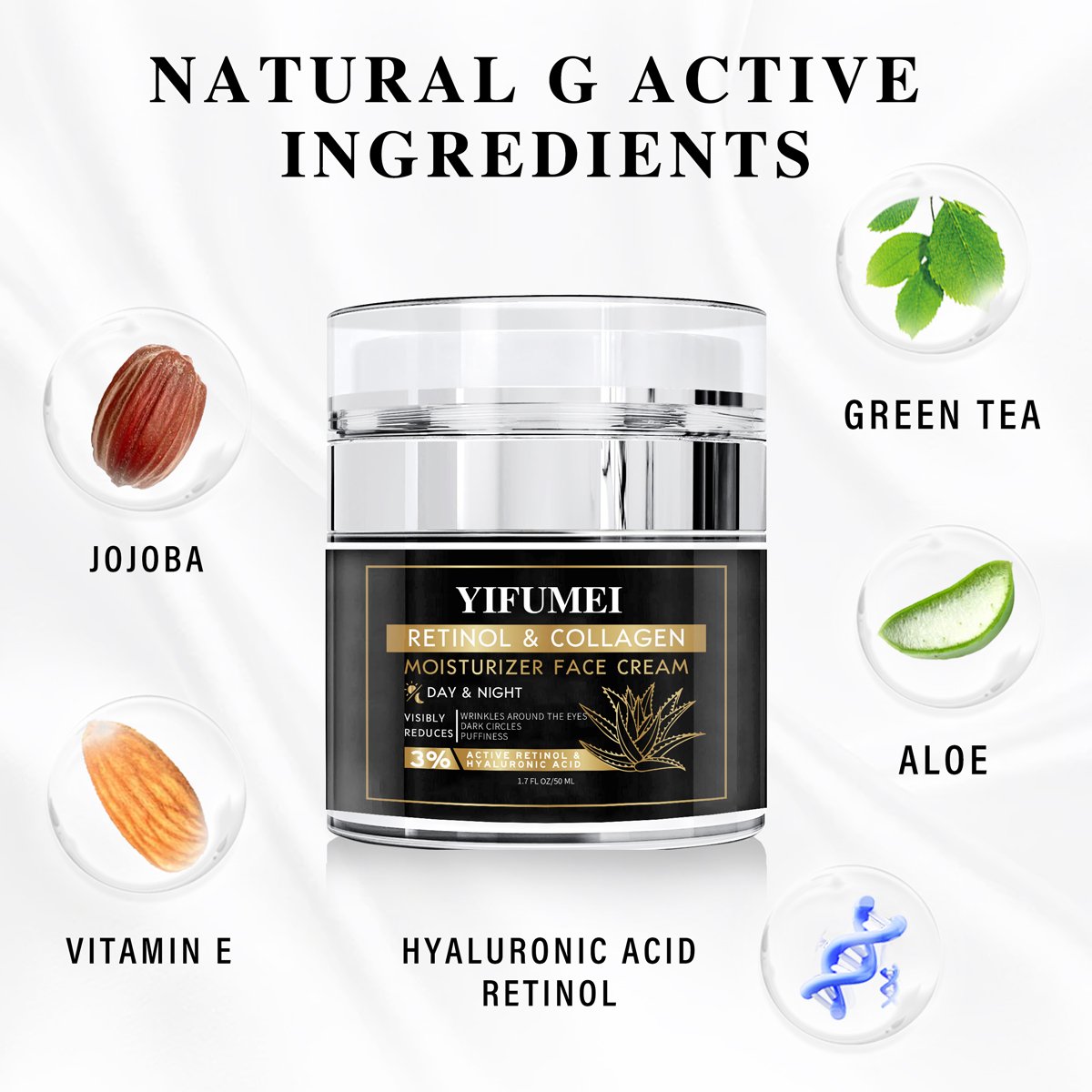 Private Label Day & Night Beauty Best Whitening Cream For Face Glow Age Anti Wrinkle Retinol Collagen Face Cream