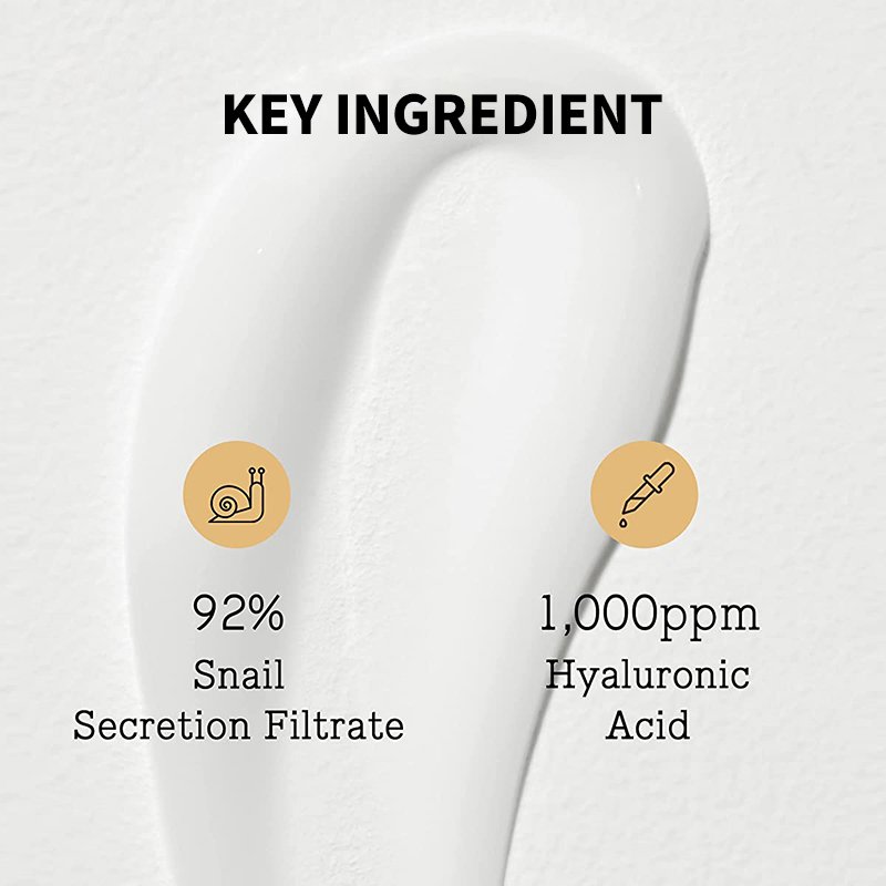 Private Label Organic Natural Anti Aging Hydrating Skin Face Whitening Snail Facial Moisturizer Cream For Dark Skin
