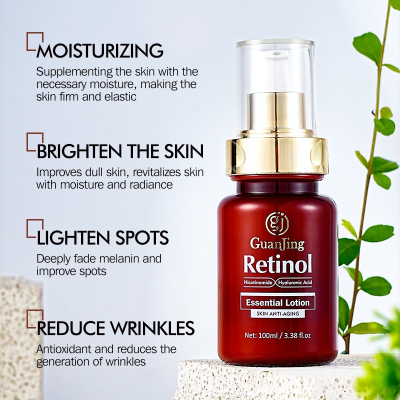 Guanjing Retinol Nicotinamide Face Lotion Skin Brightening Best Wrinkle Remover Damaged Skin Repair Face Cream & Lotion (New)