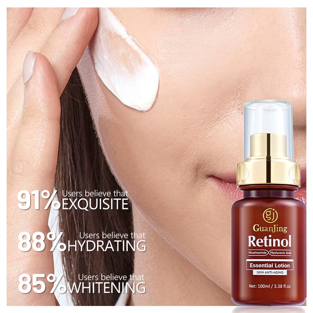 Guanjing Retinol Nicotinamide Face Lotion Skin Brightening Best Wrinkle Remover Damaged Skin Repair Face Cream & Lotion (New)