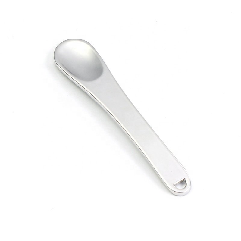 In stock luxurious 60mm zinc alloy facial eye cream spoon mini gold cosmetics spatula