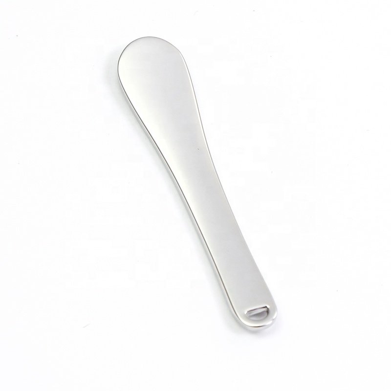 In stock luxurious 60mm zinc alloy facial eye cream spoon mini gold cosmetics spatula