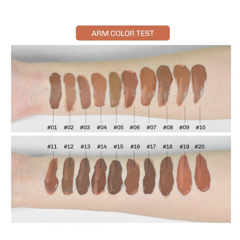Foundation Cosmetics Vegan Face Powder Mineral Waterproof Organic Private Label Liquid Foundation Makeup