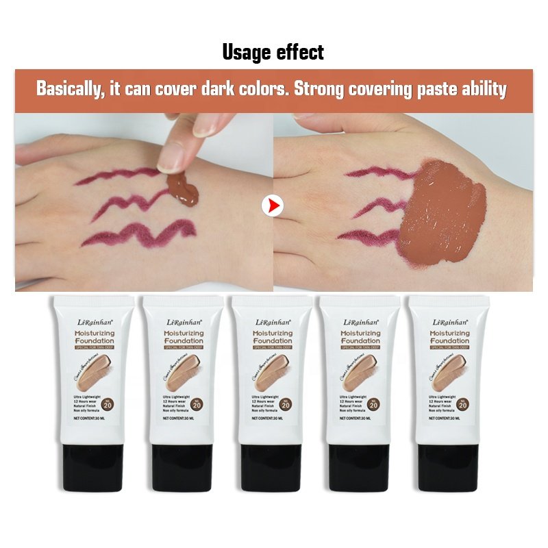 Foundation Cosmetics Vegan Face Powder Mineral Waterproof Organic Private Label Liquid Foundation Makeup