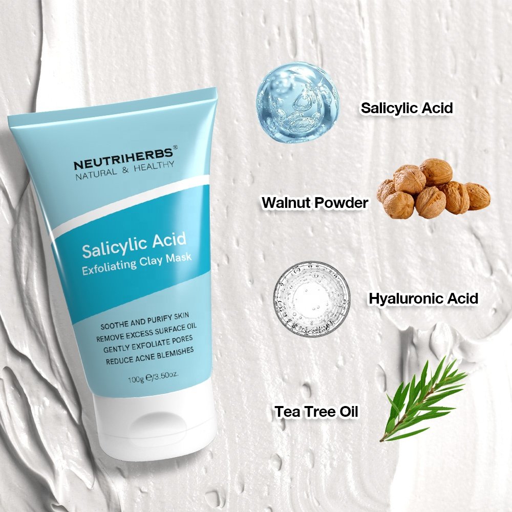 salicylic acid exfoliant scar removal pimples Whitening face cream clay face mask