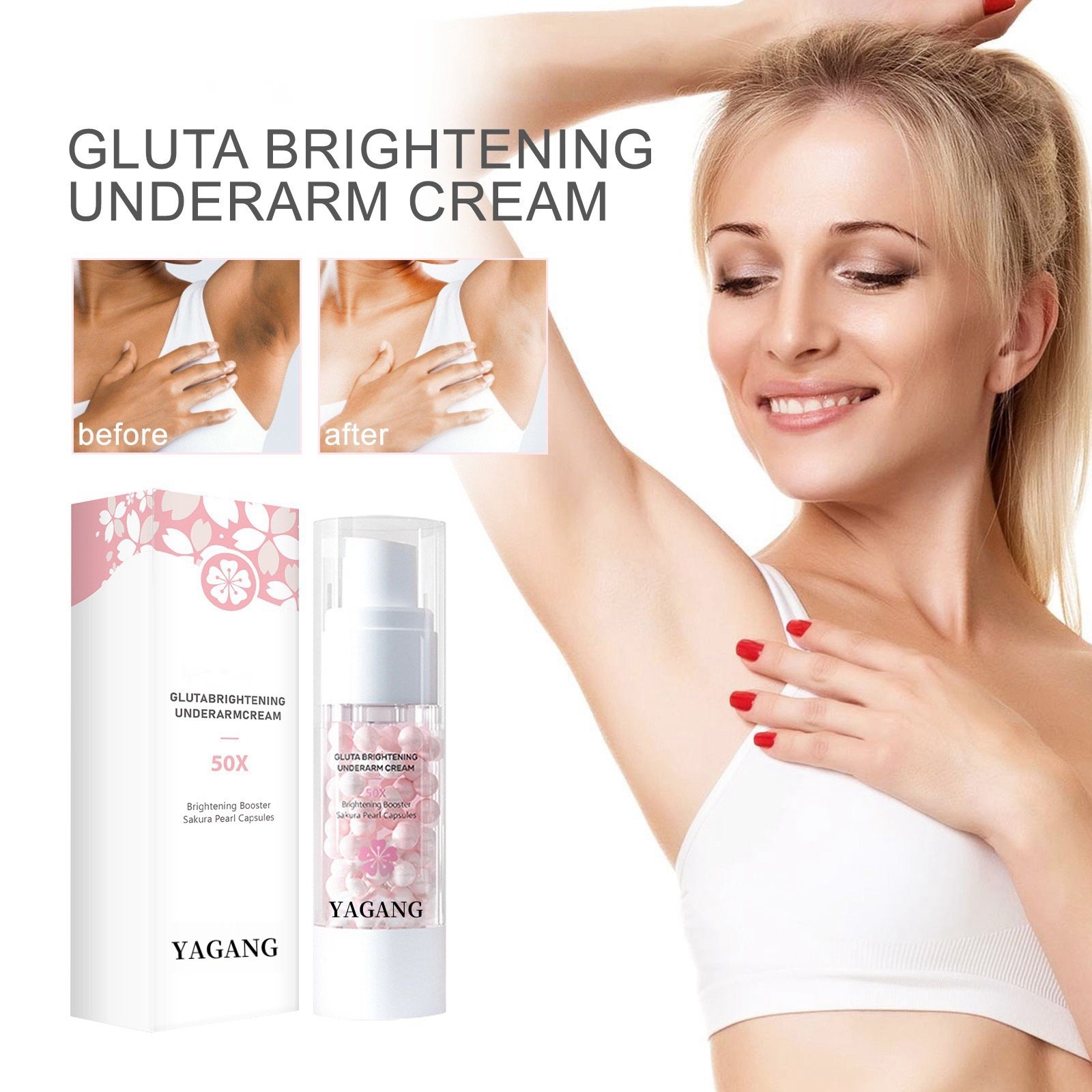 Skin Care Face Cream Pearl Sakura Hydrating Anti Aging Face Whitening Cream For All Skin
