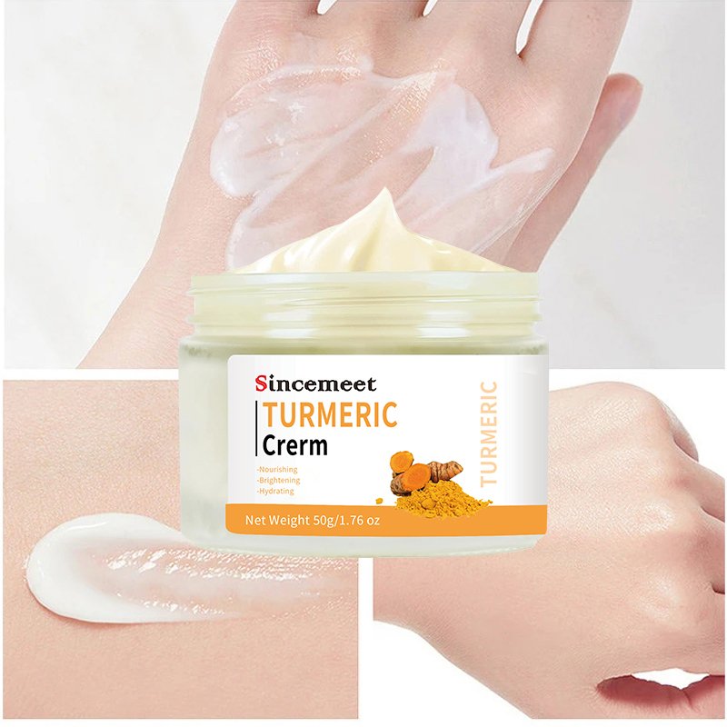Private Label Korean Dark Spot Removal Cream Anti Aging Whitening Moisturizing Turmeric Face Cream For Dark Spot Removing