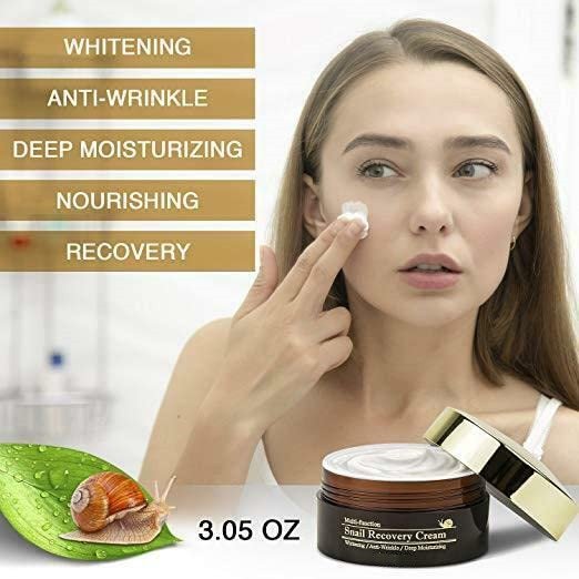Private Label Deep Moisturizing Anti Wrinkle Snail Mucin Recovery Face Cream
