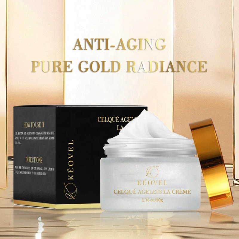 Organic Anti-Aging Vitamin C Facial Cream with Retinol Hyaluronic Acid Moisturizer for Acne Treatment and Firming and Nourishing