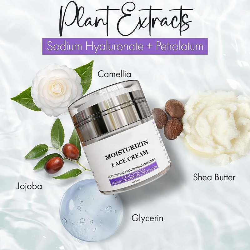 Factory Custom Private Label Natural Skin Care Nourishing Repairing Moisturizing Face Cream
