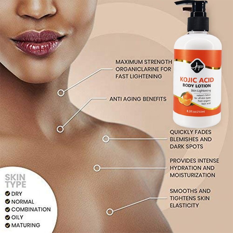 2023 Best selling KOJIC ACID SET Lightening Skin Moisture For Whitening skin Kojic Acid Body Lotion KOJIC AICDbody scrub ET