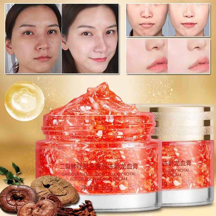 Hot Selling Reishi Moisturize Gives Skin Glow Patent Component Anti-aging Dragon Blood Whitening Face Cream