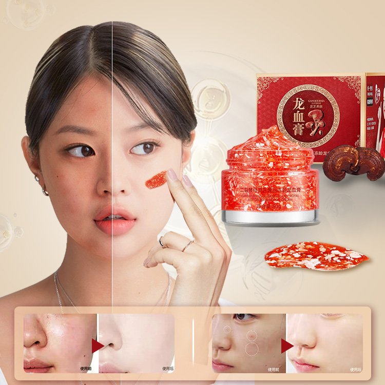 Hot Selling Reishi Moisturize Gives Skin Glow Patent Component Anti-aging Dragon Blood Whitening Face Cream