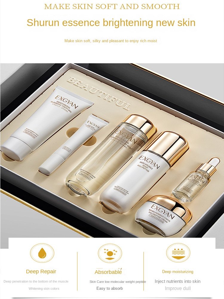 Bifida Yeast Skin Care Products Set Moisturizing Water Lotion Skin Care Set Face Cream Emulsions Serum Skin Whitener 6PCS