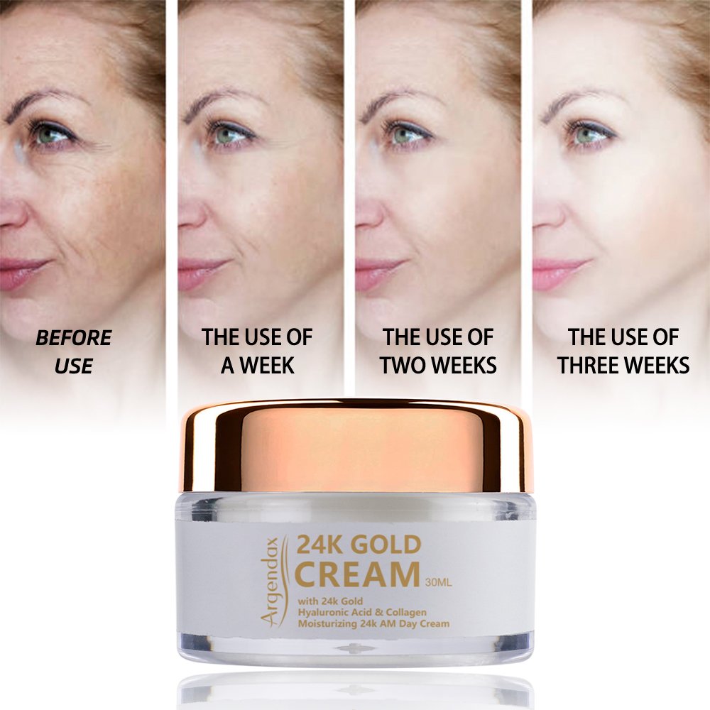 Private Label Best Popular Skin Care Anti-aging Moisturizing Skin Whitening 24K Gold Day Face Cream