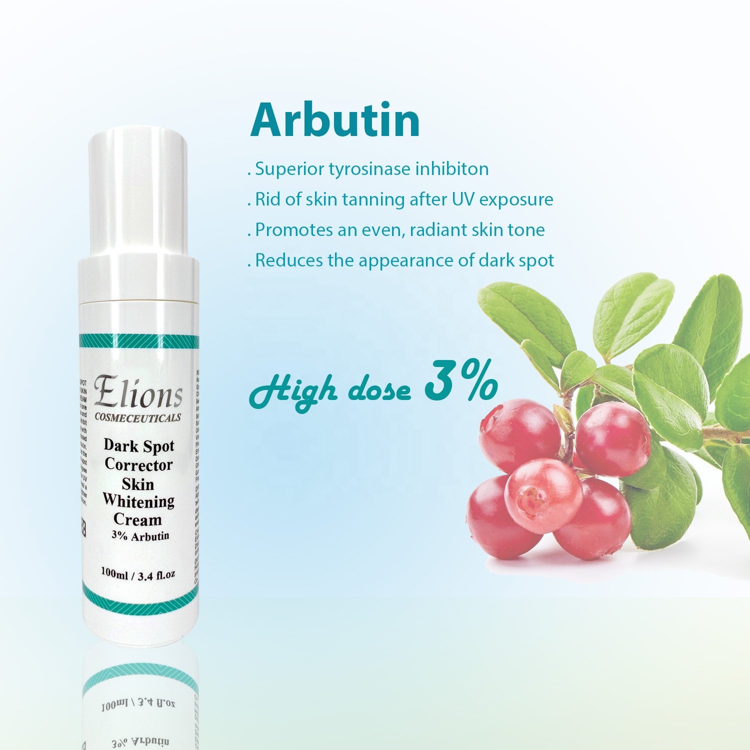 3% Arbutin Dark Spot Remover Squalane Moisturizing Cream with Aloe Vera Whitening Skin Cream