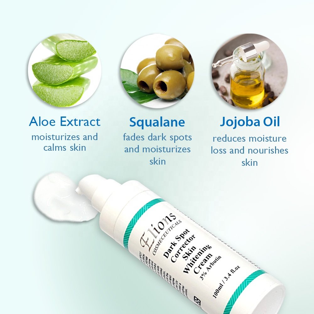 3% Arbutin Dark Spot Remover Squalane Moisturizing Cream with Aloe Vera Whitening Skin Cream