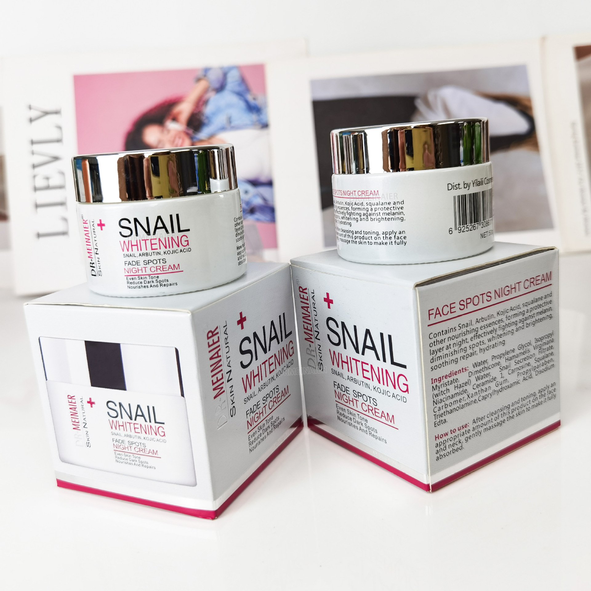 Hot Sale Skincare Snail Moisturizer, Day And Night Cream, Anti-Aging Face Cream To Smooth Skin And Reduce Wrinkle
